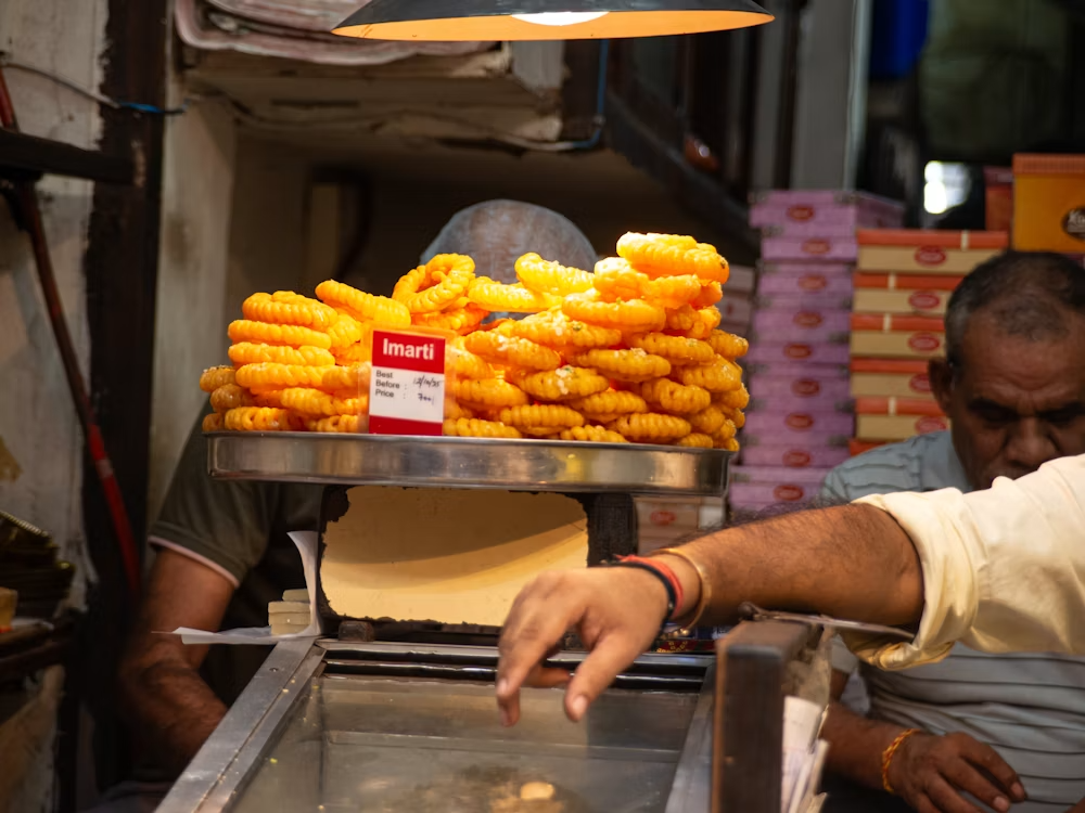 Fresh jalebi